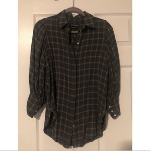 Something Navy Full Sleeve Flannel Shirt